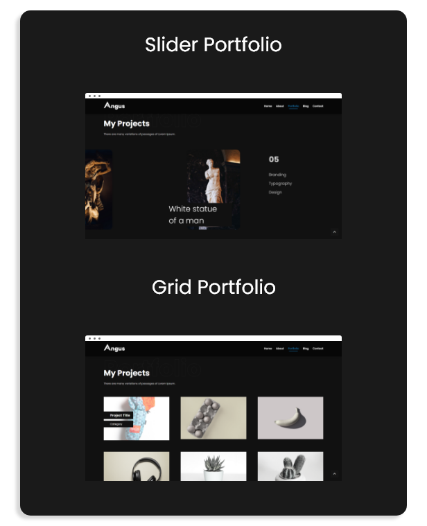 Angus - Personal Responsive One Page Portfolio Template - 3